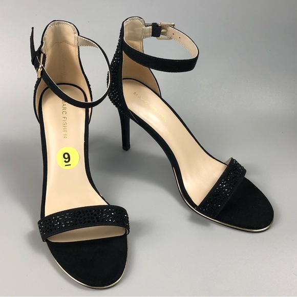 Marc Fisher Betye Rhinestones Pump Sandals - Picture 3 of 11